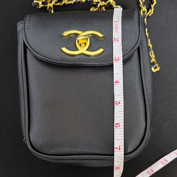 CC Black Leather Chain Bag - Picture 3 of 12